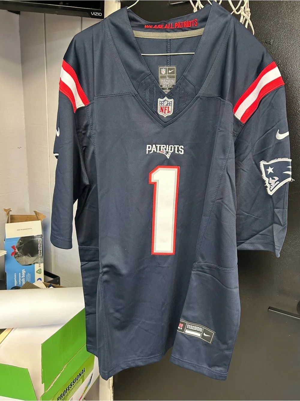 Nike NFL New England Patriots AJ Brown #1 jersey